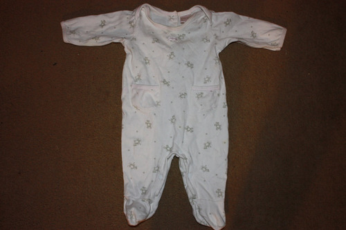 Enterito Osito Body Algodon Bebe Cheeky Talle S 3/5 Meses