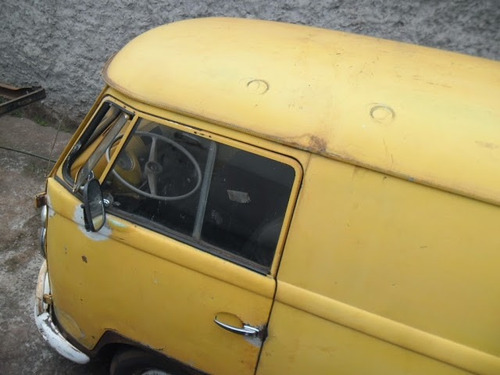 Kombi Furgao Vw Van Corujinha 1970 Funcionando Lisa De Lata