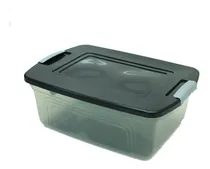 Comprar Caja Cesta Organizador 30 Litros Negra Almacenaje C Trabas