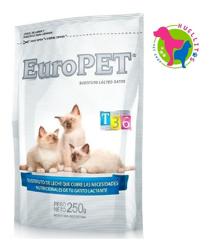 Sustituto Lácteo/leche Gato Europet X250gr. E/gratis Z/oeste