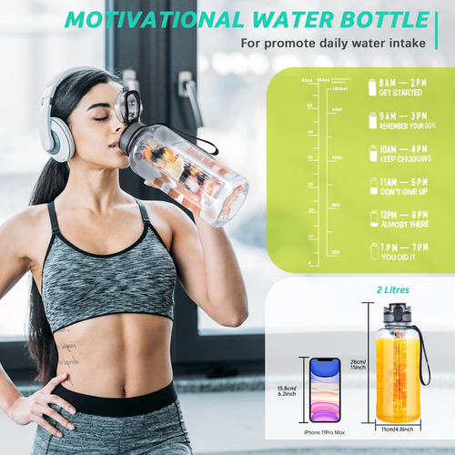 Utebit Botella De Agua Con Infusor De Frutas Botellas De Agu