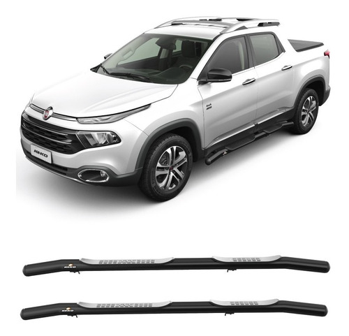 Estribo Lateral Fiat Toro 2016 A 2020 Keko Tubular Preto