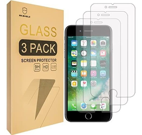 [3-pack] Diseñado Para iPhone 8 / iPhone 7 [ Vidrio E67c4