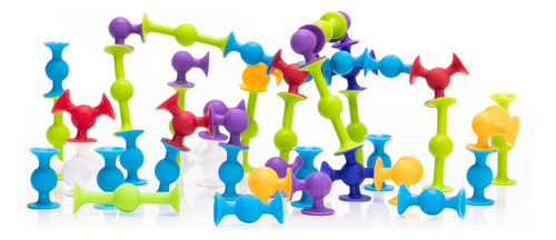 Fat Brain Toys Squigz Deluxe Set - Juguete De Construcción C