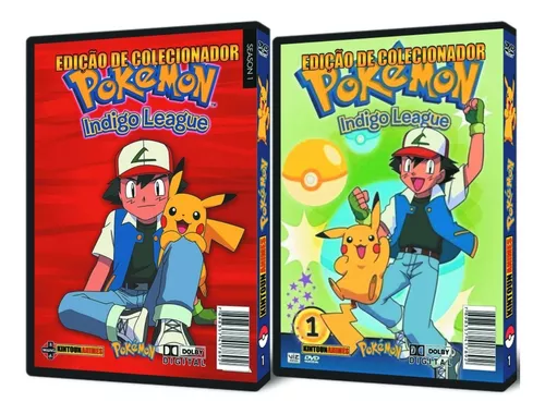 Dvd Pokemon 1ª Temporada Liga Indigo Dublado