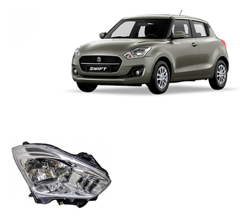 Optico Suzuki Swift 2018 2021 Halogeno Derecho