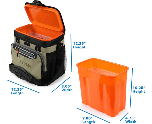 Hielera Sin Ziper Arctic Zone Titan Cooler 16 Latas Verde