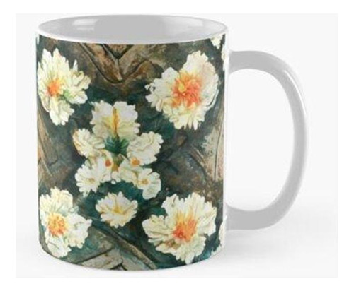 Taza Talla Floral De Mármol Sintético - Axia Calerus Calidad