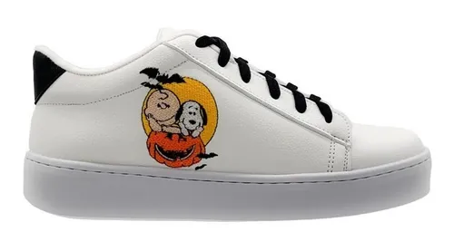 Vans snoopy best sale mujer naranja