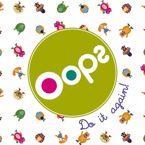 Mochila Infantil Oops Happy Backpack! 30004.20 Color Azul Diseño De La Tela Ciudad