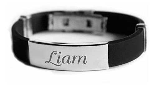 Nombre Ra Liam - Personalizada Para Hombre De Silicona Y Ton