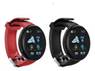 Smartwatch Sport For Ios 9.0 Android 5.0, Color Rojo Y Negro