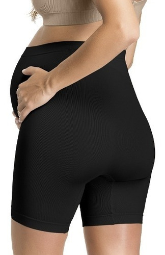 Imagem 3 de 6 de Kit 2 Bermuda Calcinha Boxer Short Gestante Grávida