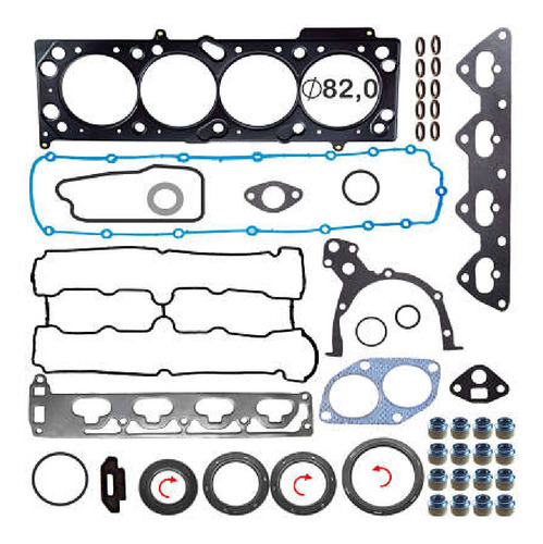 Junta De Motor Fiat Gm Meriva 1.8 16v. Dohc 2003/.. Gas.