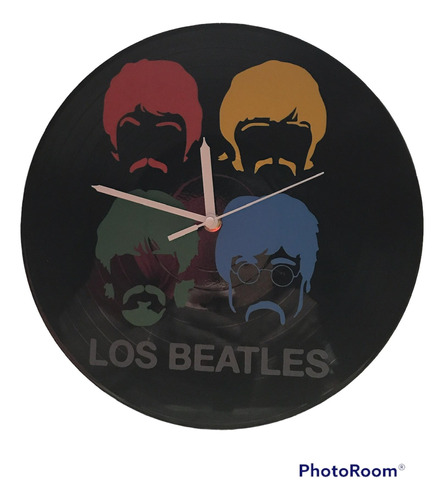 Reloj De Pared De Disco De Vinilo De Los Beatles.