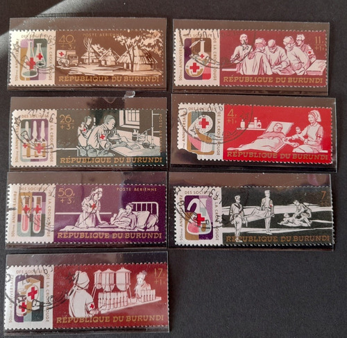 Sellos Postales - Burundi - Aniversario De La Cruz Roja 1969 (Usado)