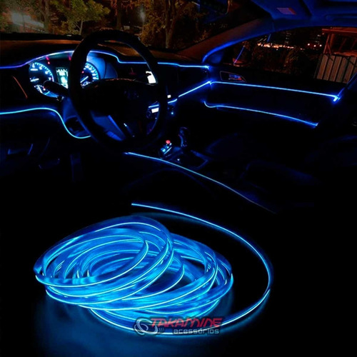 Imagem 4 de 6 de Fita De Led Luz Interna Neon Painel Carro 5m Metros Tunning