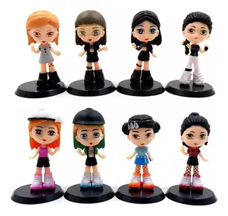 8 Unids/lote Juguetes Modelo De Figura De Acción Blackpink