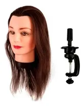 Comprar Cabeza De Practica Peluqueria Maniqui Pelo Sintetico Natural
