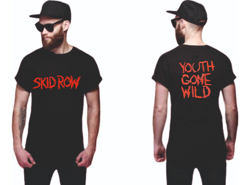 Remera Skid Row Doble Estampa