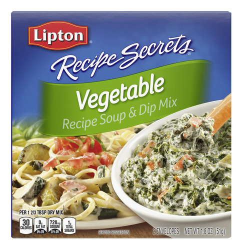 Lipton Recipe Secrets - Mezcla De Sopa Y Inmersion, Verduras