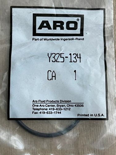 Aro Ingersoll Rand Y325-134 O Ring New In Sealed Bag Ssm