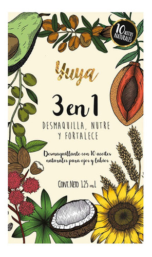 Yuya Removedor De Maquillaje Bifásico 3 En 1 - Nutrie, Hidra