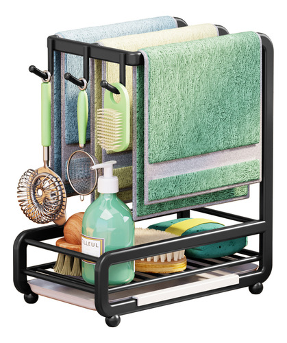 Sink Caddy Organizer Carbon Caddy Rack Para Fregadero De Coc