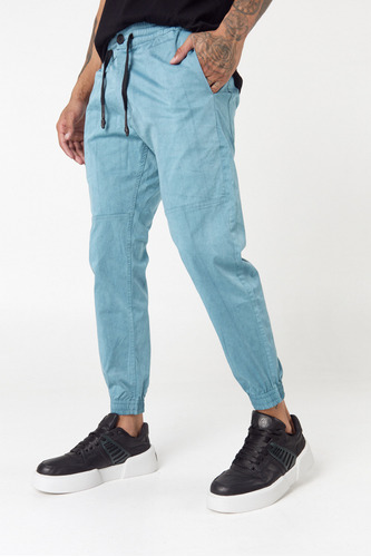 Pantalon Paderne Azul Petreoleo Tascani