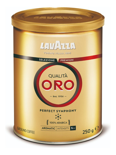 Café Espresso Qualita Oro Lavazza Lata 250 Gr