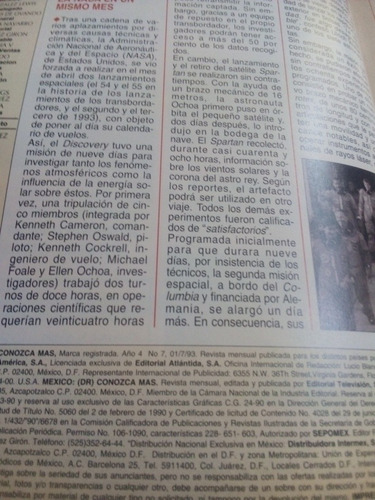 Imagen 3 de 4 de Revista Conozca Más Julio 1993 Ballenas En Peligro