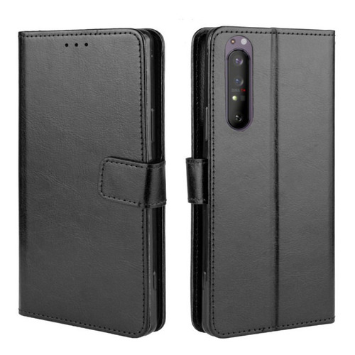 Funda De Piel Con Tapa Anticaída Para Sony Xperia 5 Ii