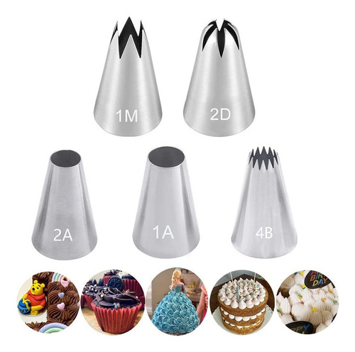 R Juego De Boquillas Grandes For Decorar Tartas,