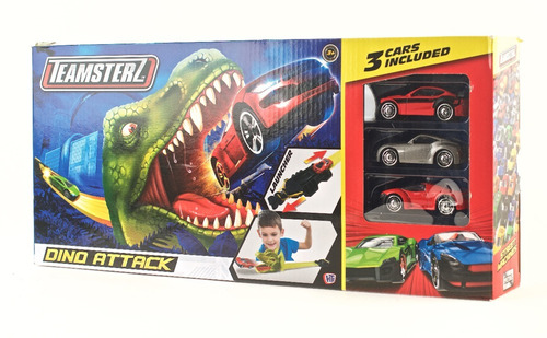 Teamsterz Pista Dino Attack Con Autos