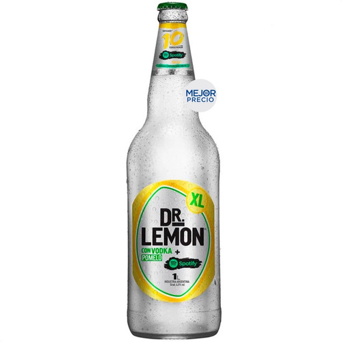 Imagen 1 de 5 de Vodka Dr Lemon Sabor Pomelo Listo Para Tomar - Mejor Precio