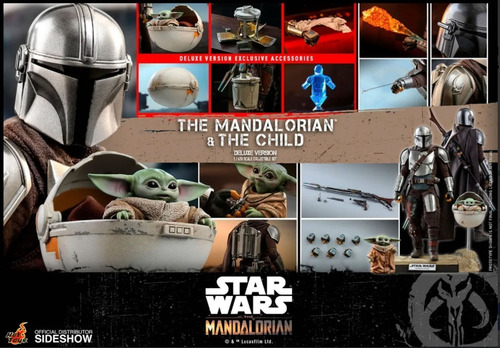 Imagen 2 de 6 de Hot Toys Mandalorian & Child Deluxe Baby Yoda Grogu Sellado