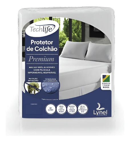 Protetor de Colchão Lynel Malha Solteiro.