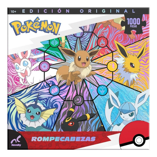 Rompecabezas Pokémon Edición Original 1000 Pzas Eevee Anime