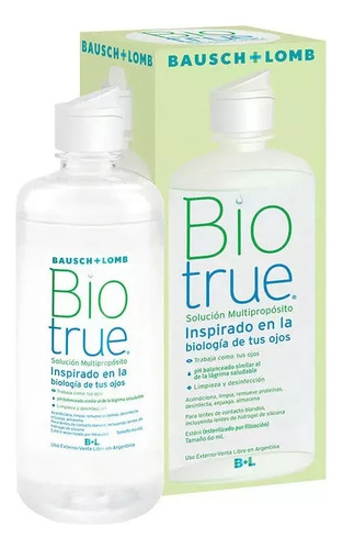 Bio True Solución De Limpieza Para Lentes De Contacto 60ml