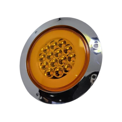 Stop Trasero Redondo Luz 24 Led Para Camiones Encavas Bus 