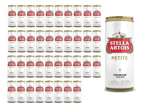 Cerveza Stella Artois Lager Rubia Lata 269 x 40 Unid Quirino
