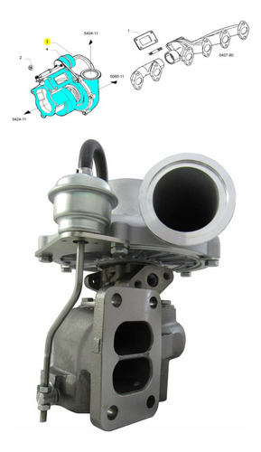 Turbina Motor Com Waste Gate Eurocargo 230e22 2010/11/12