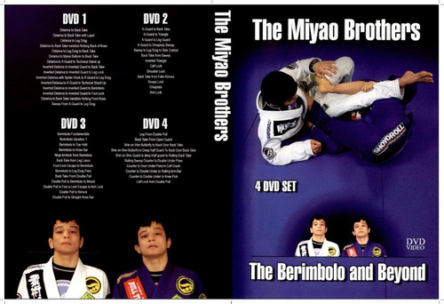 Coleção Irmãos Miyao Jiu-jitsu 4 Dvds Completo Português