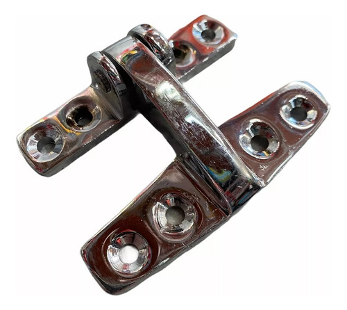 Bisagra Nautica B009 Para Parabrisas Larga Bronce Cromado