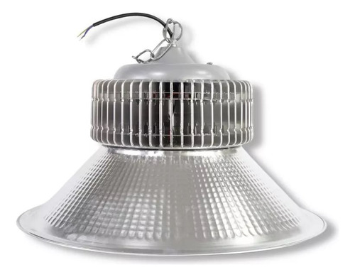 Kit 12 Luminarias High Bay Led 200w Iluminação Galpões Estrutura Prateado