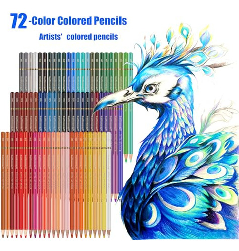 Juego De Lápices De Colores De 72 Colores Profesionales