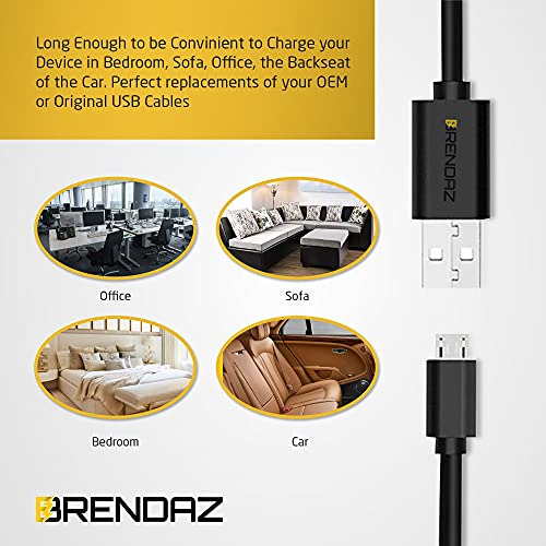 Cable Micro Usb De 1 Pie De Brendaz - Paquete De 10 - Cable
