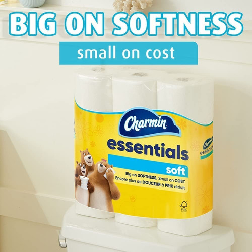 Papel Higiénico Charmin Essentials Soft, 30 Mega Rolls