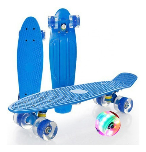 Patineta Tipo Penny Classic Banana De Colores Con Luz Led