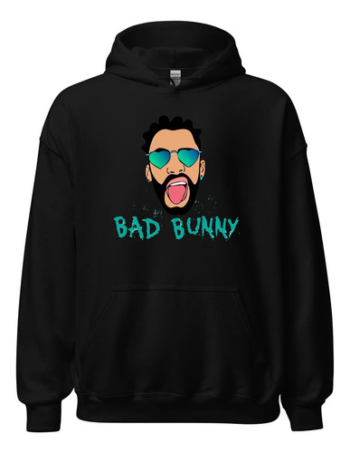 Hoodies Buzos Ilustracion Bad Bunny Vectores Loco Reggaeton